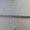Collana A Nodo Orafo Dorato Con Peridoto E Pirite Naturale