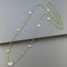 Collana A Nodo Orafo Rosato Con Cristallo Verde E Quarzo Limone Idrotermale