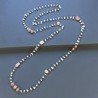 Collana A Nodo Orafo Brunito Con Pietra Di Luna (Adularia) Con Pietra Di Luna Beige