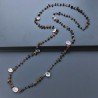 Collana A Nodo Orafo Rosato Con Occhio Di Tigre E Quarzo Rosa