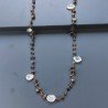 Collana A Nodo Orafo Rosato Con Occhio Di Tigre E Quarzo Rosa