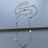 Collana A Nodo Orafo Brunito Con Peridoto E Pietra Di Luna Grigia
