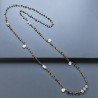 Collana A Nodo Orafo Dorato Con Occhio Di Tigre E Pietra Di Luna (Adularia)