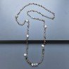 Collana A Nodo Orafo Dorato Con Occhio Di Tigre E Pietra Di Luna (Adularia)