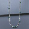 Collana A Nodo Orafo Dorato Con Pietra Di Luna (Adularia),Onice Verde E Giada