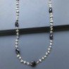 Collana A Nodo Orafo Dorato Con Pietra Di Luna (Adularia) E Granato