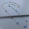 Collana A Nodo Orafo Dorato Con Avventurina Verde E Lapis Lazuli