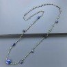 Collana A Nodo Orafo Dorato Con Avventurina Verde E Lapis Lazuli