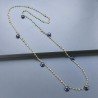 Collana A Nodo Orafo Dorato Con Peridoto E Lapis Lazuli