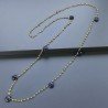 Collana A Nodo Orafo Dorato Con Peridoto E Lapis Lazuli