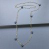 Collana A Nodo Orafo Dorato Con Peridoto E Lapis Lazuli