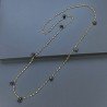 Collana A Nodo Orafo Dorato Con Peridoto E Pietra Di Luna Cioccolato
