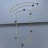 Collana A Nodo Orafo Dorato Con Peridoto E Pietra Di Luna Cioccolato