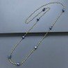 Collana A Nodo Orafo Dorato Con Peridoto E Sodalite