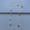 Collana A Nodo Orafo Dorato con Quarzo Citrino E Granato