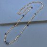 Collana A Nodo Orafo Dorato con Quarzo Citrino E Iolite