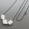 Collana Girocollo Con Catena Brunito Argento 925 E Pietra Di Luna (Adularia) Taglio Sassi Sfaccettate A mano