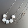 Collana Girocollo Con Catena Rodiato Argento 925 E Opale Somalia Rondelle Sfaccettate A Mano