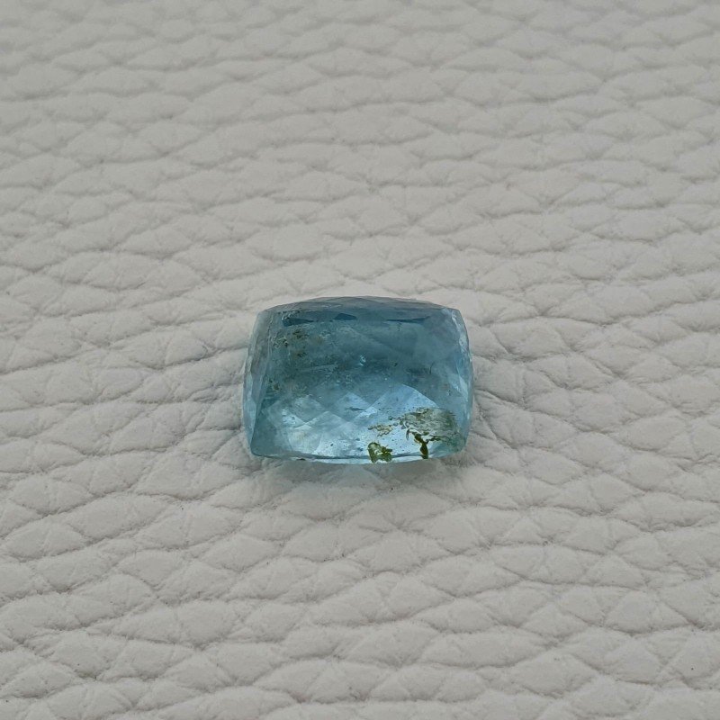 Acquamarina Naturale Taglio Cuscino Sfaccettata Fatto a Mano Gemma Sciolta 12X15X9,7mm AA 12,50 Carati 1pz