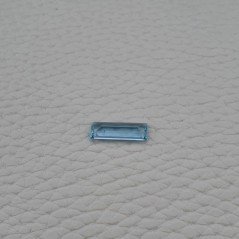 Acquamarina Naturale (AA) Taglio Baguette Sfaccettata Fatto a Mano Gemma Sciolta 14,40X5X2mm 1,75 Carati 1pz