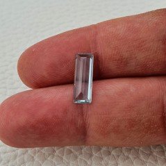 Acquamarina Naturale (AA) Taglio Baguette Sfaccettata Fatto a Mano Gemma Sciolta 14,40X5X2mm 1,75 Carati 1pz