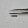 Acquamarina Naturale (AA) Taglio Baguette Sfaccettata Fatto a Mano Gemma Sciolta 12X3,20X2mm 0,85 Carati 1pz