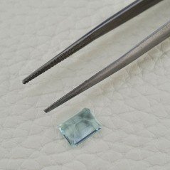 Gemma Sciolta di Acquamarina Naturale (AA), Taglio Smeraldo Ottagono Sfaccettato a Mano, 08x06x4 mm, 1,45 ct