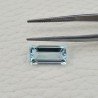 Acquamarina Naturale (AA) Taglio Baguette Sfaccettata Fatto a Mano Gemma Sciolta 14,30X7,60X5mm 4,40 Carati 1pz