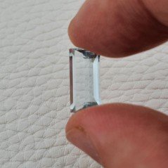 Acquamarina Naturale (AA) Taglio Baguette Sfaccettata Fatto a Mano Gemma Sciolta 14,30X7,60X5mm 4,40 Carati 1pz