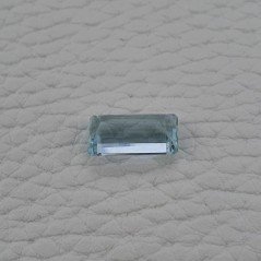 Gemma Sciolta di Acquamarina Naturale (AA), Taglio Smeraldo Ottagono Sfaccettato a Mano, 13,40x6,70x6 mm, 4,15 ct