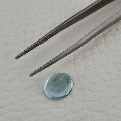 Gemma Sciolta di Acquamarina Naturale (AA), Taglio Ovale Sfaccettato a Mano, 11x9x6,60 mm, 3,75 ct