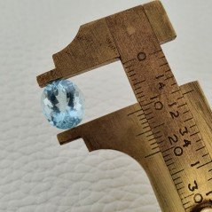 Gemma Sciolta di Acquamarina Naturale (AA), Taglio Ovale Sfaccettato a Mano, 11x9x6,60 mm, 3,75 ct