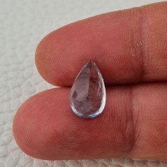 Gemma Sciolta di Acquamarina Naturale (AA), Taglio Goccia Sfaccettato a Mano, 13x8x6 mm, 3,35 ct Gemma Sciolta di Acquamarina Naturale (AA), Taglio Goccia Sfaccettato a Mano, 13x8x6 mm, 3,35 ct