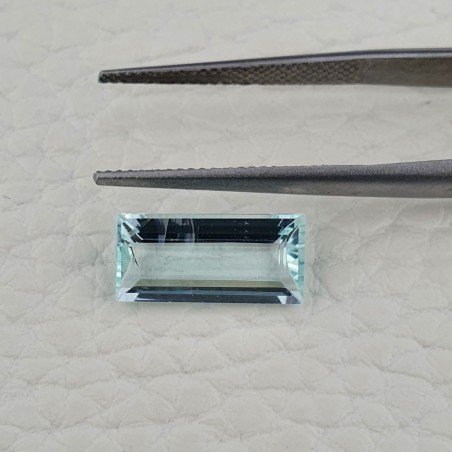 Acquamarina Naturale (AA) Taglio Baguette Sfaccettata Fatto a Mano Gemma Sciolta 13X6,30X04mm 2,90 Carati 1pz