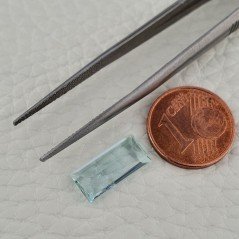 Acquamarina Naturale (AA) Taglio Baguette Sfaccettata Fatto a Mano Gemma Sciolta 13X6,30X04mm 2,90 Carati 1pz