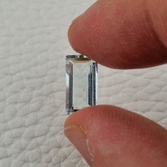 Acquamarina Naturale (AA) Taglio Baguette Sfaccettata Fatto a Mano Gemma Sciolta 12,50X6,60X4mm 2,65 Carati 1pz