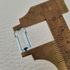 Acquamarina Naturale (AA) Taglio Baguette Sfaccettata Fatto a Mano Gemma Sciolta 12,50X6,60X4mm 2,65 Carati 1pz