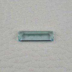 Acquamarina Naturale (AA) Taglio Baguette Sfaccettata Fatto a Mano Gemma Sciolta 16,40X05X3,20mm 2,65 Carati 1pz