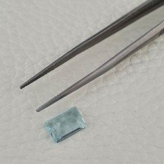 Gemma Sciolta di Acquamarina Naturale (AA), Taglio Smeraldo Ottagono Sfaccettato a Mano, 10x07x4,90 mm, 2,70 ct