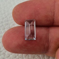 Gemma Sciolta di Acquamarina Naturale (AA), Taglio Baguette Sfaccettato a Mano, 11,50x6x04 mm, 2,45 ct