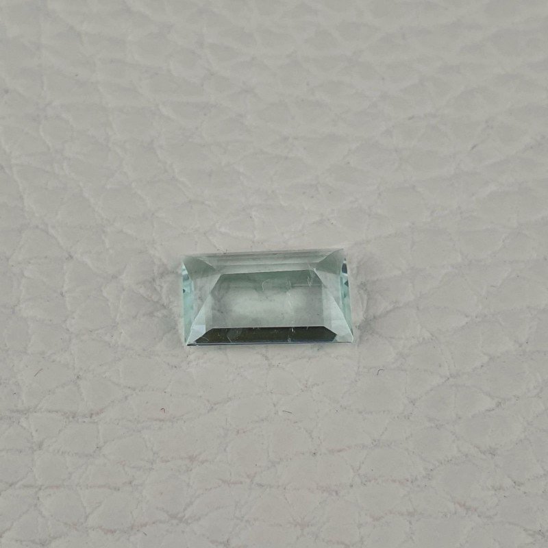 Acquamarina Naturale (AA) Taglio Baguette Sfaccettata Fatto a Mano Gemma Sciolta 11X7X4mm 2,30 Carati 1pz