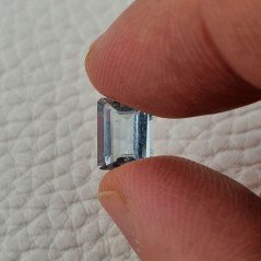 Gemma Sciolta di Acquamarina Naturale (AA), Taglio Smeraldo Ottagono Sfaccettato a Mano, 09x07x4,65 mm, 2,15 ct