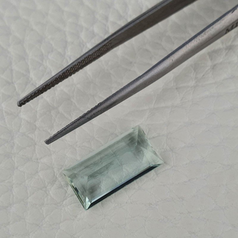 Acquamarina Naturale (AA) Taglio Baguette Sfaccettata Fatto a Mano Gemma Sciolta 15,60X08X4,70mm 5,00 Carati 1pz