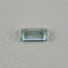 Acquamarina Naturale (AA) Taglio Baguette Sfaccettata Fatto a Mano Gemma Sciolta 15X7,70X6mm 5,55 Carati 1pz
