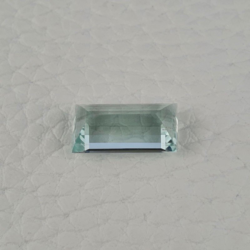 Acquamarina Naturale (AA) Taglio Baguette Sfaccettata Fatto a Mano Gemma Sciolta 15X7,70X6mm 5,55 Carati 1pz