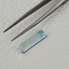 Acquamarina Naturale (AA) Taglio Baguette Sfaccettata Fatto a Mano Gemma Sciolta 20,80X7X5mm 6,25 Carati 1pz