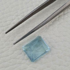 Gemma Sciolta di Acquamarina Naturale (AA), Taglio Smeraldo Ottagono Sfaccettato a Mano, 11x13x8 mm, 8,25 ct Gemma Sciolta di Acquamarina Naturale (AA), Taglio Smeraldo Ottagono Sfaccettato a Mano, 11x13x8 mm, 8,25 ct