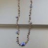 Collana A Nodo Orafo Rosato Con Onice Nera E Lapis Lazuli