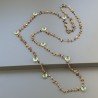 Collana A Nodo Orafo Rosato Con Occhio Di Tigre E Ametista Verde Idrotermale