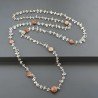 Collana A Nodo Orafo Dorato ConPietra Di Sole Naturale